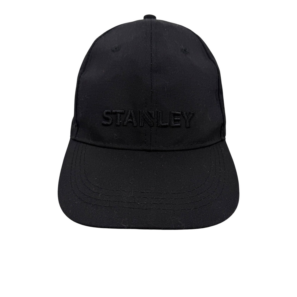 Stanley Mens Black Embroidered Logo Snapback Baseball Cap‎ Hat Adjustable OSFM